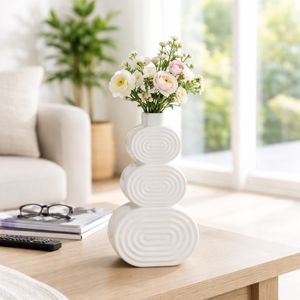 LEONAGATE WHITE VASE 12 (IN) 11