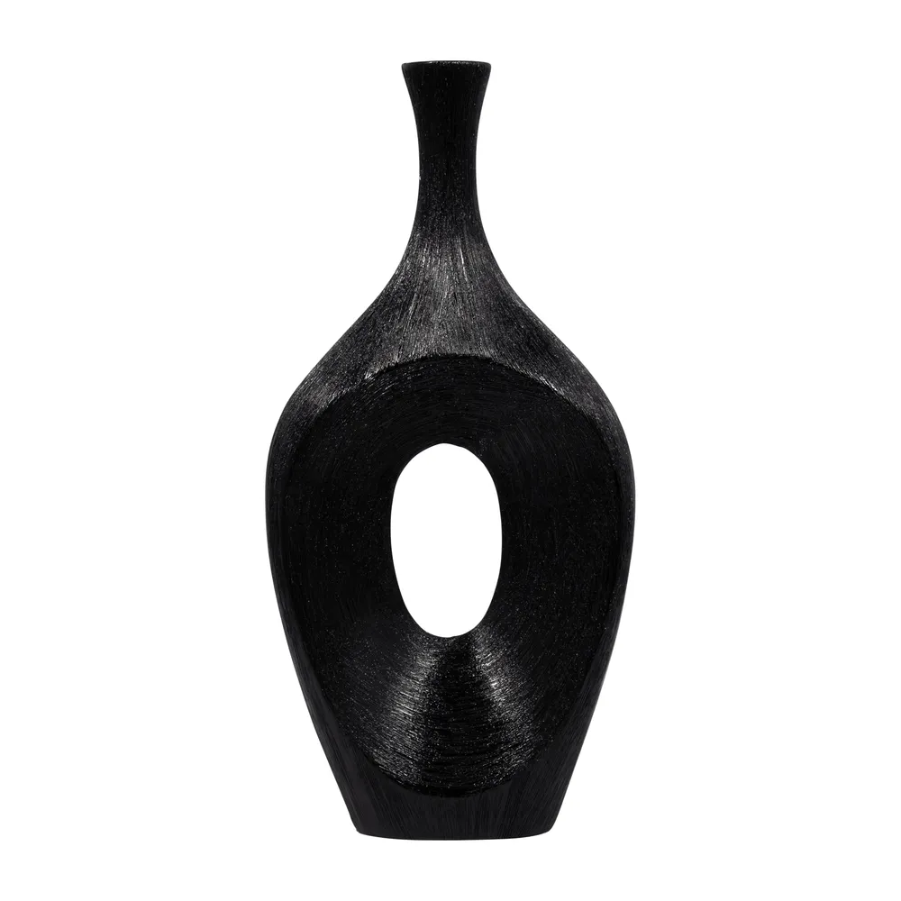 DUTTONRIDGE BLACK VASE 19 (IN)