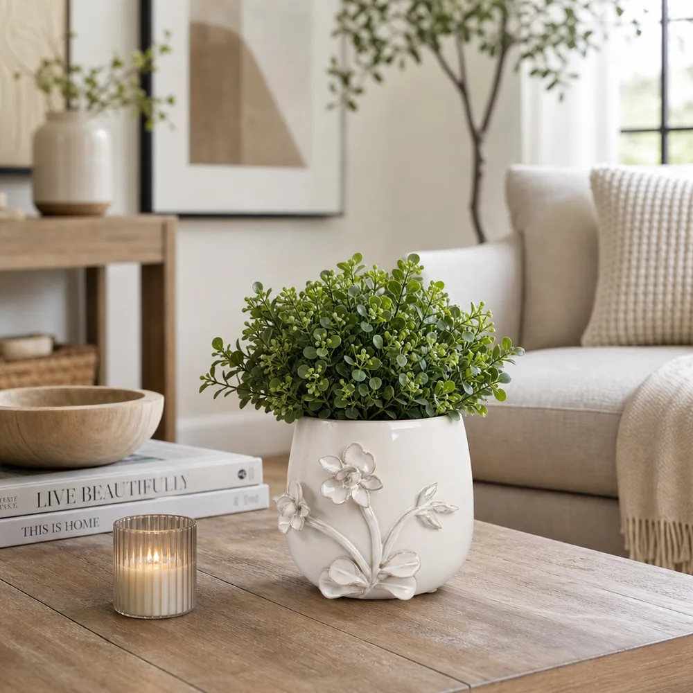 VINSONRUN IVORY PLANTER 6 (IN)