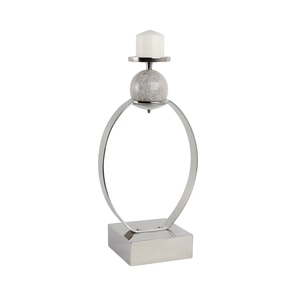 GRAYDONDALE SILVER CANDLE HOLDER 21 (IN)