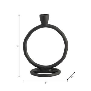 EDMONDMORE BLACK CANDLE HOLDER 8 (IN) 10