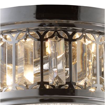 Salena 13″ Wide 2-Light Flush Mount - Polished Chrome