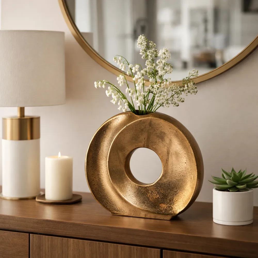 ELMONTSTONE BRONZE VASE 10 (IN)