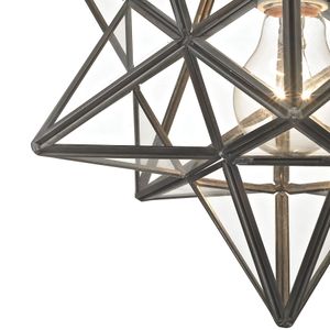 Moravian Star 11'' Wide 1-Light Flush Mount - Oil Rubbed Bronze 2