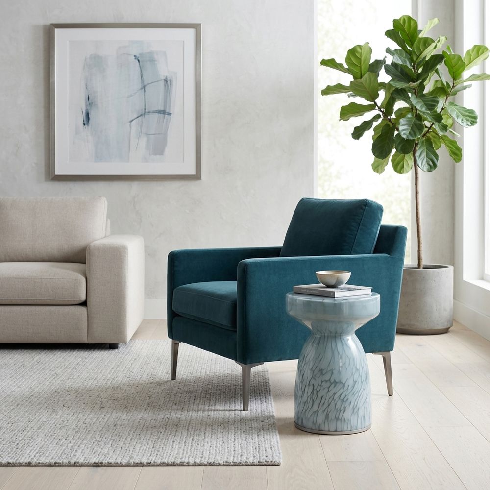 ENSLEYWAY BLUE TABLE 17 (IN)