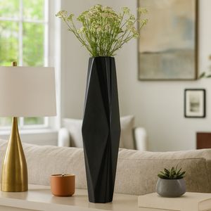 TARASIDE BLACK VASE 26 (IN) 2