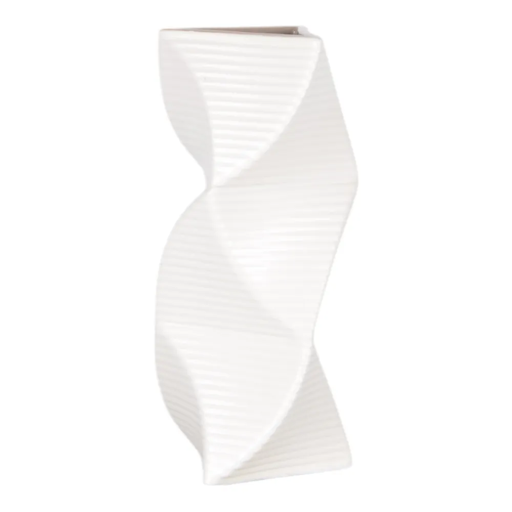 CASEYWAY WHITE VASE 12 (IN)