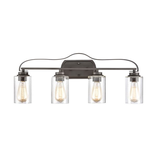 Market Square 28'' Wide 4-Light Vanity Light - Oil Rubbed Bronze