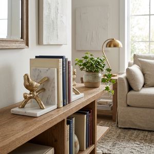 GERBERPORT SET OF 2 GOLD BOOKENDS 7 (IN) 2