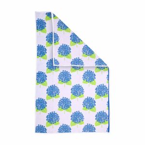 Hydrangea White Eco Kitchen Tea Towel 3