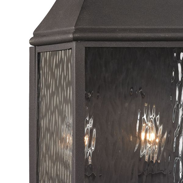 Forged Jefferson 19'' High 2-Light Outdoor Sconce - Charcoal