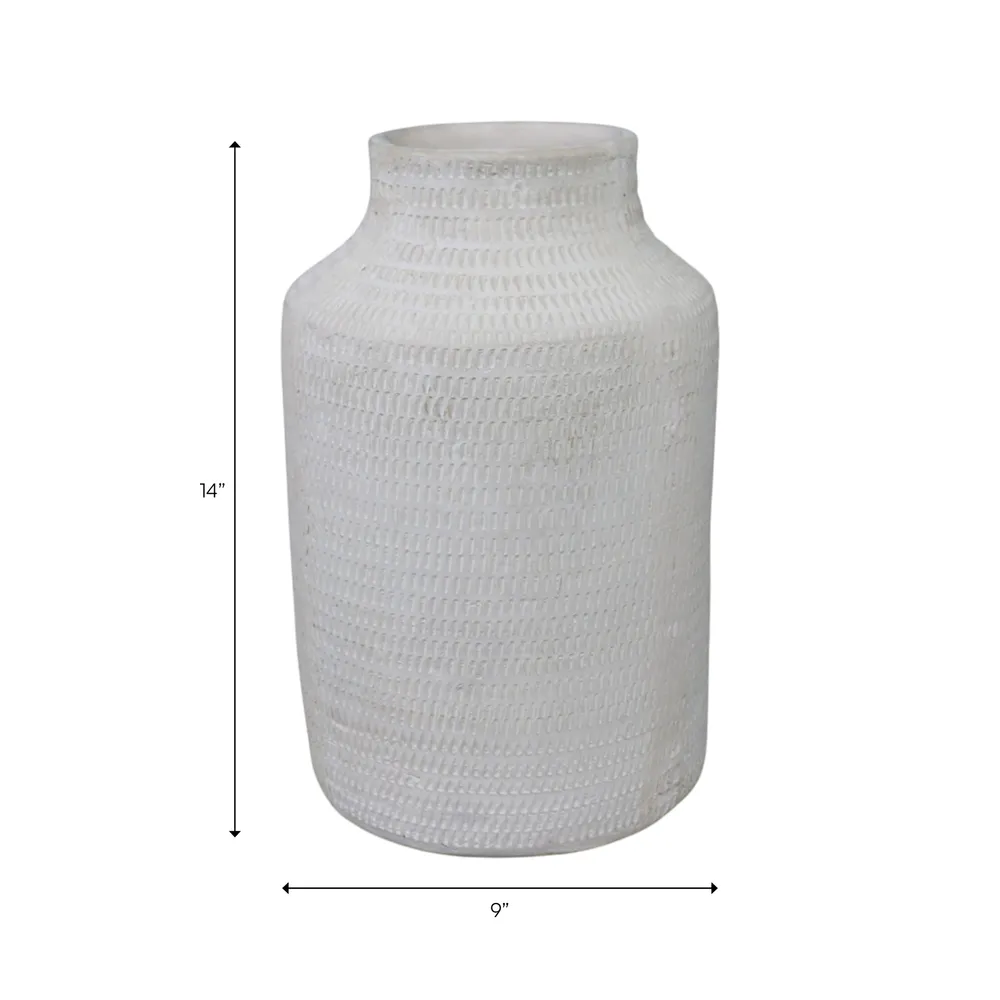 TIPTONSTONE IVORY VASE 15 (IN)