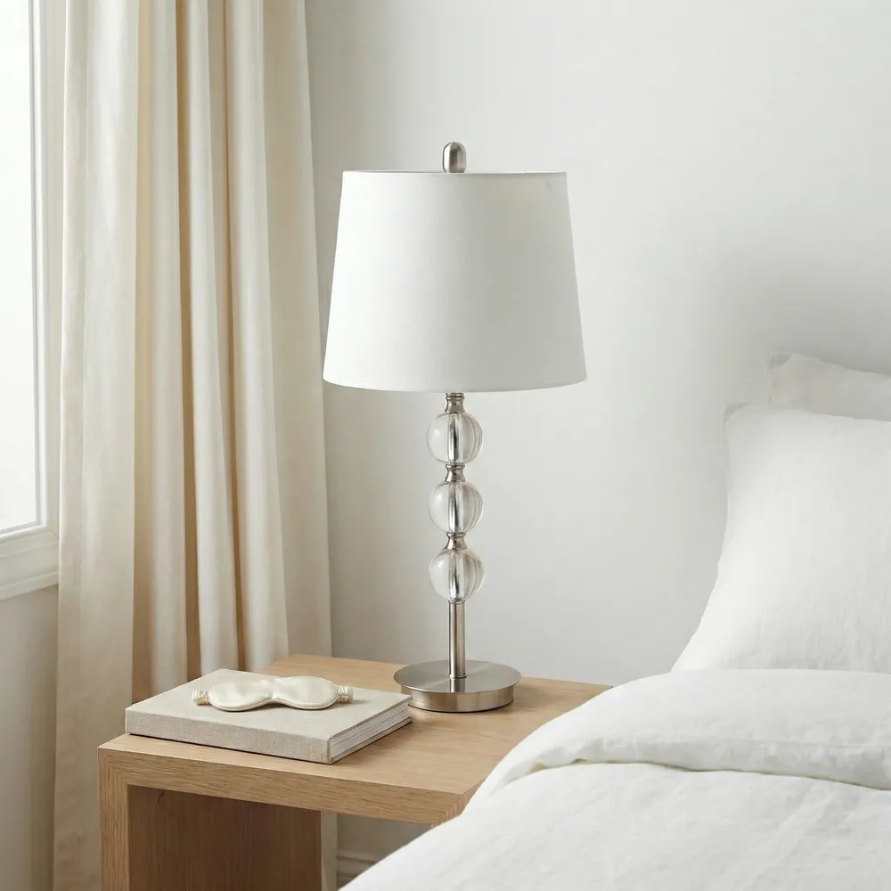 CLARAHAVEN SET OF 2 SILVER LAMPS 27 (IN)