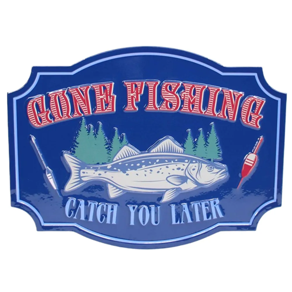 15-3/4" GONE FISHING CATCH YOU LATER