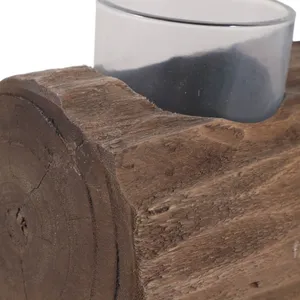 ENNISMORE BROWN TEALIGHT HOLDER 4 (IN) 7