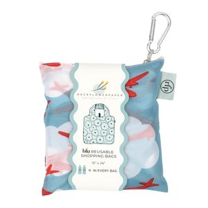 Airplane blu Reusable Shopping Bag 4