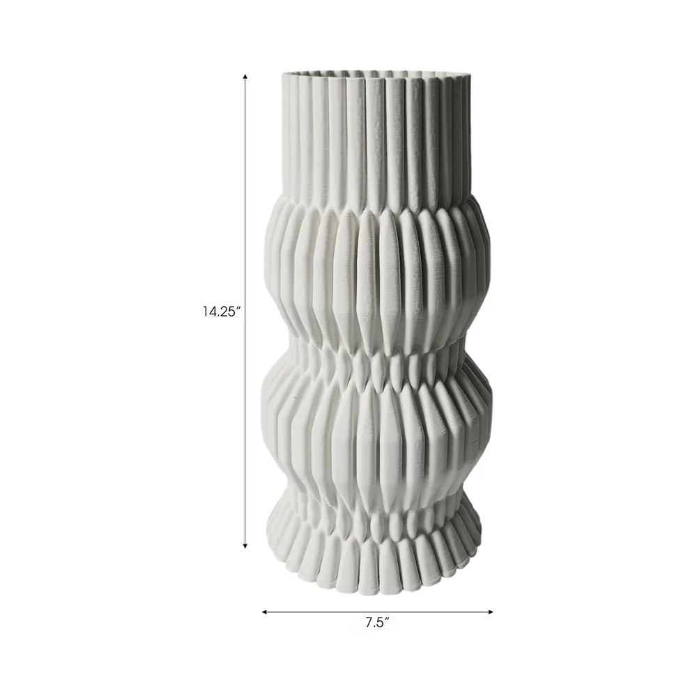 CALTONPORT WHITE VASE 15 (IN)