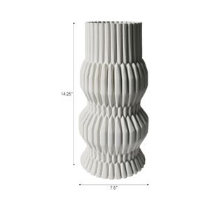CALTONPORT WHITE VASE 15 (IN) 7
