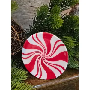 Small Candy Candle Plate 4x4in 1