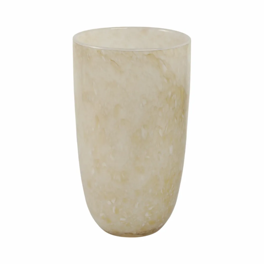 GORTONMOOR IVORY GLASS VASE 12 (IN)