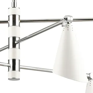 Luca 36″ Wide 6-Light Chandelier - Polished Chrome 3