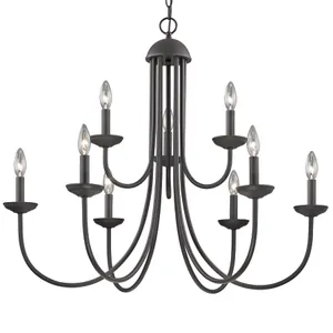 Montgomery 34'' Wide 9-Light Chandelier - Oil Rubbed Bronze 4