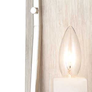 White Stone 12'' High 1-Light Sconce - Polished Nickel 3