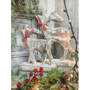 Whitewashed Deer 7x9in 2