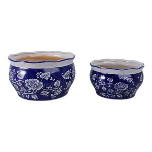 HENLEYDALE SET OF 2 BLUE PLANTER 7 (IN) 1