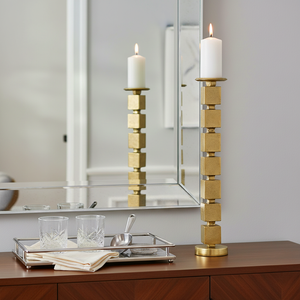 BARNETSHAW GOLD CANDLE HOLDER 24 (IN) 2