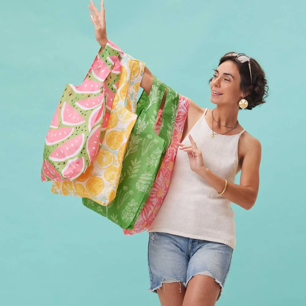 Lemon Slices  blu Reusable Shopping Bag