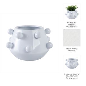 NELSONHAM WHITE PLANTER 6 (IN) 10