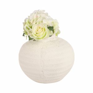 SAMSONLEY WHITE VASE 10 (IN) 3