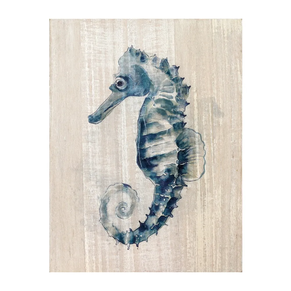 15-3/4" SEAHORSE FRAMED WALL ART