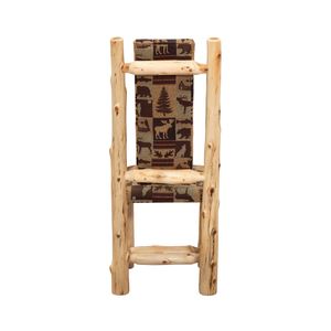 Cedar High Back Upholstered Side Chair - Coffee - Customer's Own Material 9