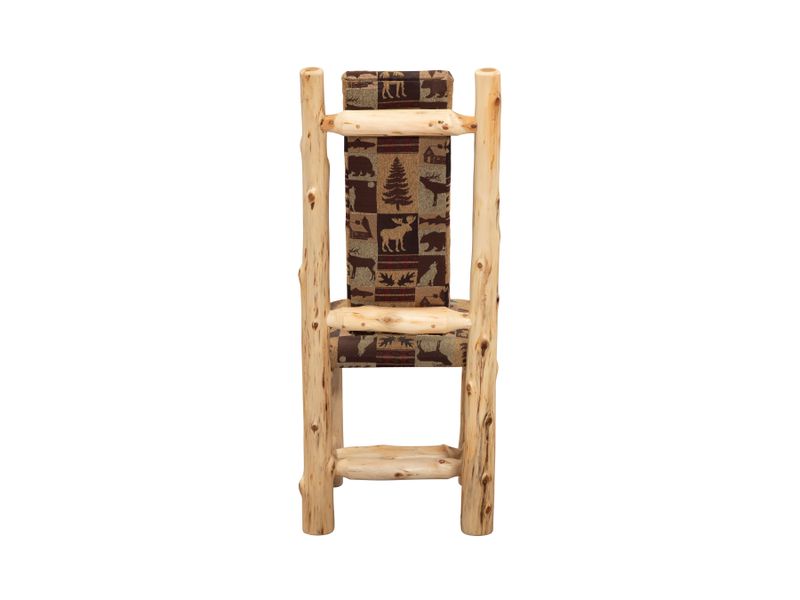 Cedar High Back Upholstered Side Chair - Coffee - Customer's Own Material 9