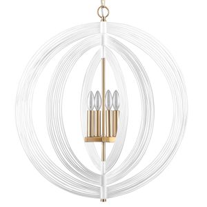 Orme 27'' Wide 4-Light Chandelier - White 4