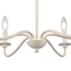 Quinn 30'' Wide 6-Light Chandelier - Antique White 5