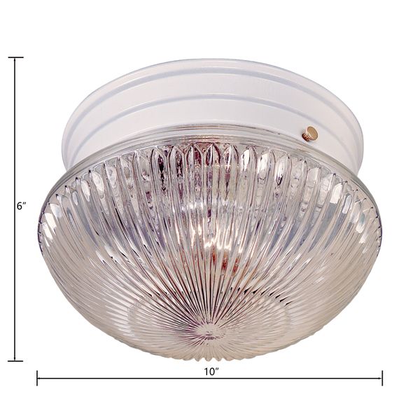 Elowen 10'' Wide 2-Light Flush Mount - White
