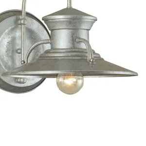 Budapest 12.5'' High 1-Light Outdoor Sconce - Galvanized 4
