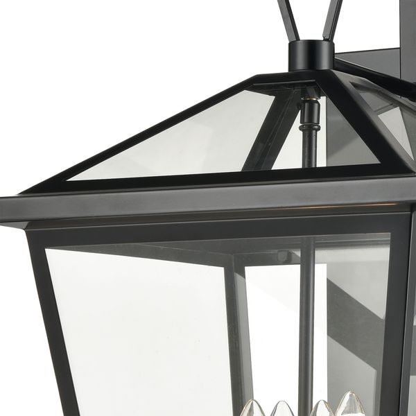 Main Street 21'' High 4-Light Outdoor Sconce - Black