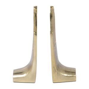 CLEOWAY SET OF 2 GOLD BOOKENDS 7 (IN) 1