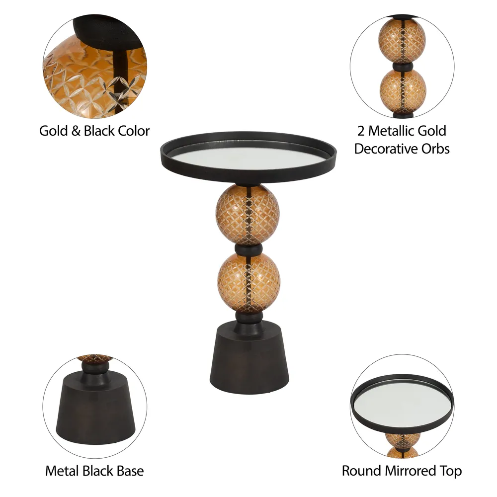 BROCKWAY BLACK TABLE 22 (IN)