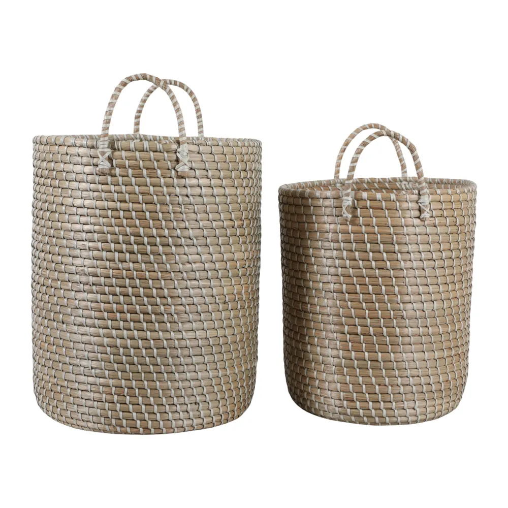 HATCHERBEACH SET OF 2 BROWN STORAGE 24 (IN)