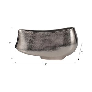 HOUSTONBEACH SILVER VASE 7 (IN) 10
