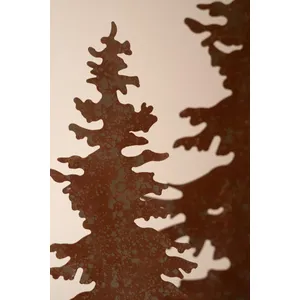 Set of 4 Rustic Metal Christmas Trees and Reindeer 2