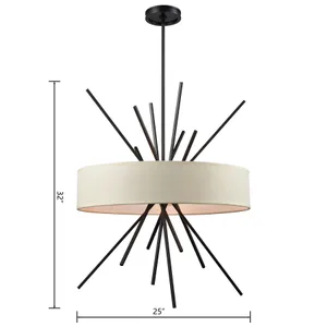 Xenia 25'' Wide 5-Light Chandelier - Oil Rubbed Bronze 2