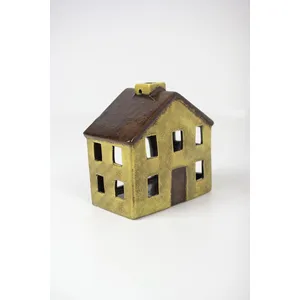 Set of 6 Colorful Ceramic Village Luminaries 5