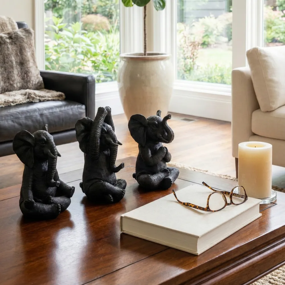 YATESWORTH SET OF 3 BLACK DECOR 8 (IN)
