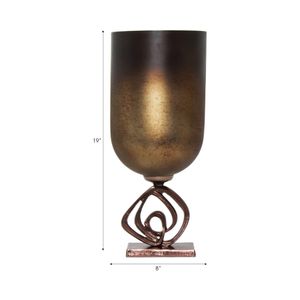 DORSEYVIEW BRONZE GLASS VASE 19 (IN) 9